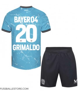 Günstige Bayer Leverkusen Alejandro Grimaldo #20 3rd trikot Kinder 2023-24 Kurzarm (+ Kurze Hosen)